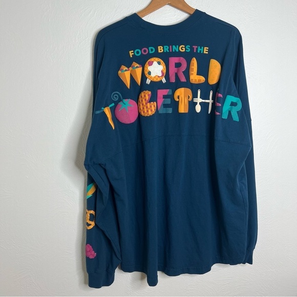 Disney Spirit Jersey Blue Epcot Food & Wine Festival 2022 Pullover Top Size XXL - Picture 8 of 10
